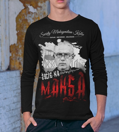 Bluzka MAKSYMILIAN KOLBE CZARNA